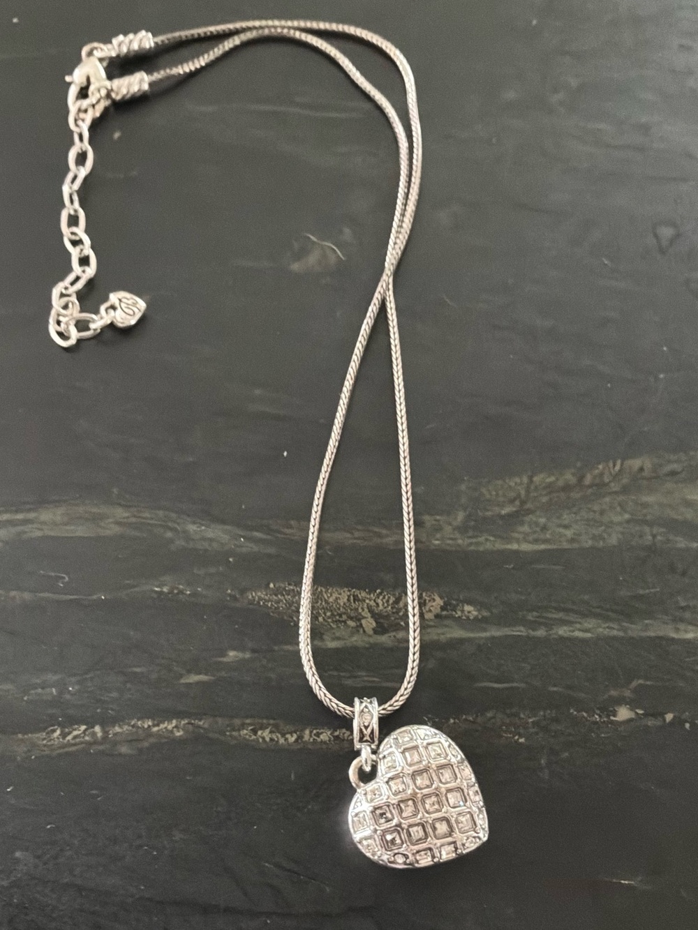 Brighton Heart Necklace - Silver